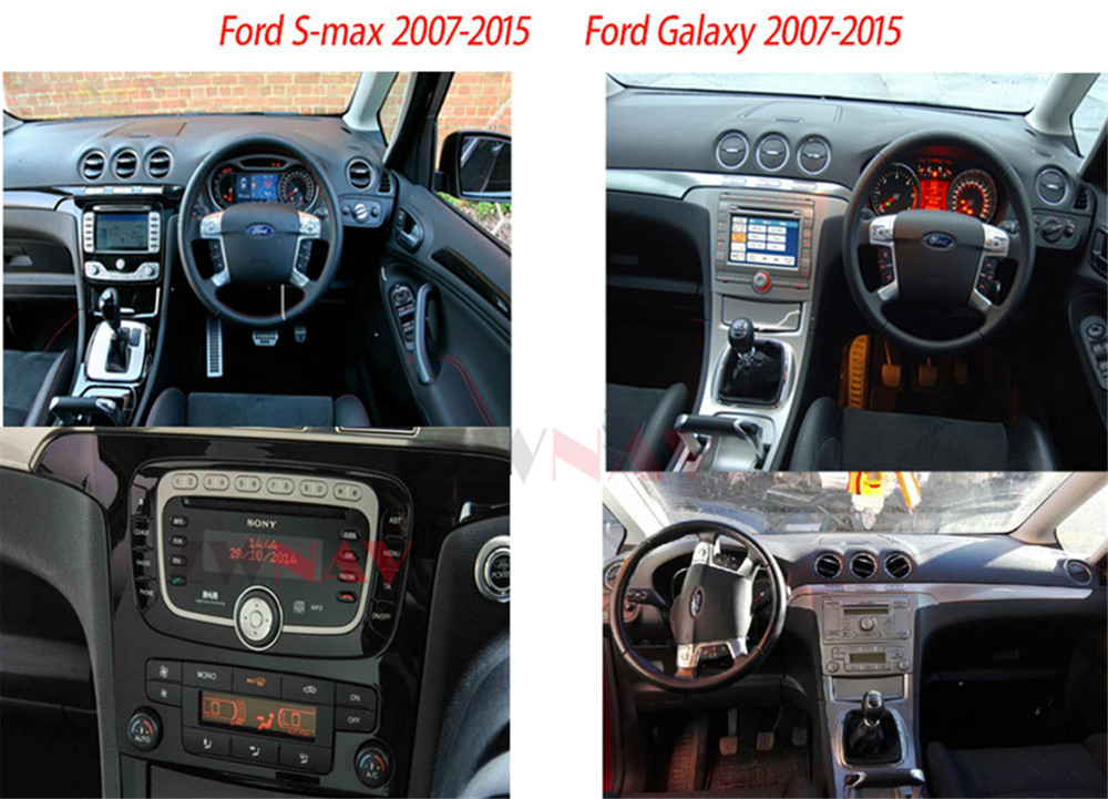 Ford S-Max Galaxy 2007-2015 এর জন্য রেডিও নেভিগেশন কার স্টেরিও হেড ইউনিট অ্যান্ড্রয়েড 11 কারপ্লে